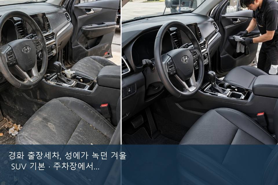 경화 출장세차, 성에가 녹던 겨울 SUV 기본 · 주차장에서 부른 날