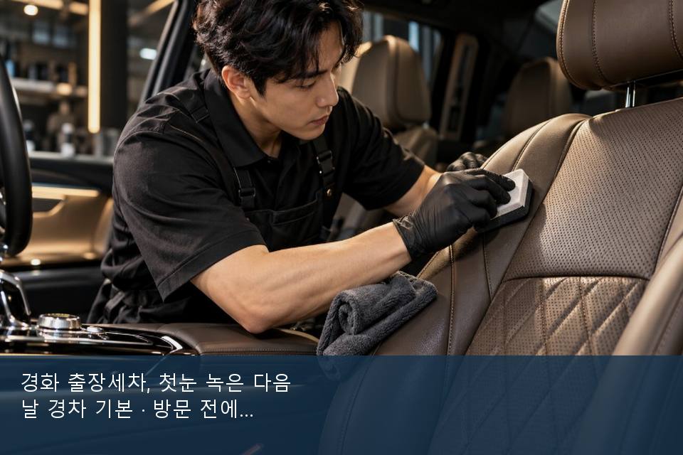 경화 출장세차, 첫눈 녹은 다음 날 경차 기본 · 방문 전에 확인한 것